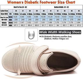 img 3 attached to 👟 LESVAGO Women's Diabetic Shoes: Breathable, Lightweight, Adjustable & Athletic