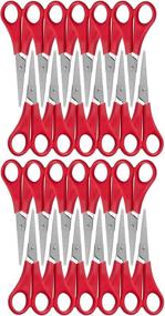 img 4 attached to WA Portman Kids Safety Scissors Bulk - 24 Pack of Red Right-and Left-Handed Scissors ✂️ - Quality Classroom Supplies for Students - Safe 2.5 Inch Sharp-Tipped Scissors - Teacher Supplies for Classroom