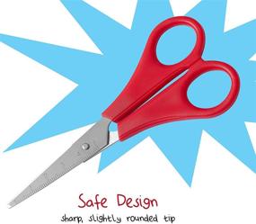 img 2 attached to WA Portman Kids Safety Scissors Bulk - 24 Pack of Red Right-and Left-Handed Scissors ✂️ - Quality Classroom Supplies for Students - Safe 2.5 Inch Sharp-Tipped Scissors - Teacher Supplies for Classroom