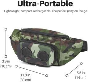 img 3 attached to 2021 Edition Camo Fannypack with Bluetooth Speakers for Parties, Festivals, 🎒 Raves, Beach, and Boats - Rechargeable & Compatible with iPhone & Android