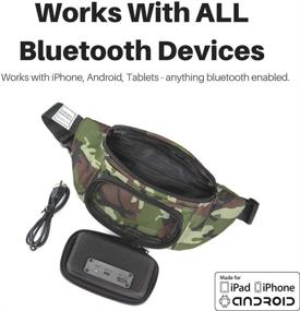 img 2 attached to 2021 Edition Camo Fannypack with Bluetooth Speakers for Parties, Festivals, 🎒 Raves, Beach, and Boats - Rechargeable & Compatible with iPhone & Android