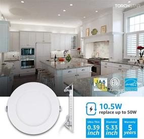 img 3 attached to 💡 Torchstar Slim 4-Inch LED Recessed Light - Upgraded with Junction Box for Optimal Installation