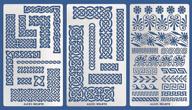 📝 premium metal journal stencils by aleks melnyk: celtic knots, greek ornaments, & viking symbols – stainless steel kit (3 pcs) for wood burning, engraving, crafting, diy logo
