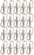 20pcs tibetan s hook ring toggle clasps - antique silver jewelry connector for bracelet and necklace making logo