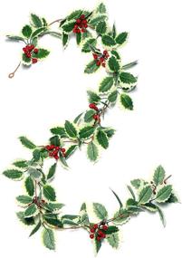 img 4 attached to 🎄 Premium Christmas Holly Leaf Garland – 5.5 FT Winter Decoration with Red Berries for Mantle – Festive Holiday Holly Leaves Garland in Green