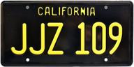 🏎️ jjz 109 bullitt replica metal stamped license plate - celebrity machines exclusively logo