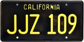 img 3 attached to 🏎️ JJZ 109 Bullitt Replica Metal Stamped License Plate - Celebrity Machines Exclusively