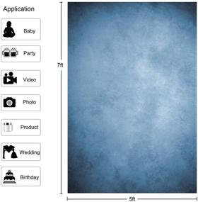 img 3 attached to 🎓 Яркий фотозадник для выпускного: 5X7 футовый классический светло-голубой задник для портретов в ретро стиле - идеально подходит для взрослых, семей и фотостудий!