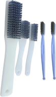 🧹 5-piece wire scratch brush set with brass and stainless steel bristles for effective rust removal, welding slag cleaning, grill maintenance, and debris removal – includes large and small brushes with bending handles логотип