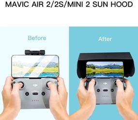 img 2 attached to 🌞 RCstyle Sunshade Sun Hood for DJI Mavic Mini 2/Air 2 Remote Controller - Smartphone Sunshade Cover (4.4-7.1inch) | DJI Mini 2 Accessories