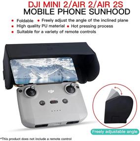 img 3 attached to 🌞 RCstyle Sunshade Sun Hood for DJI Mavic Mini 2/Air 2 Remote Controller - Smartphone Sunshade Cover (4.4-7.1inch) | DJI Mini 2 Accessories