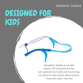 img 1 attached to Protective Eyewear for Kids - Mind Bridge Blue Light Blocking Glasses for Children Boys & Girls - Anti Eyestrain, Durable, Cute Design - Ideal for Digital Screen Time & Technology Use - 508 Blue