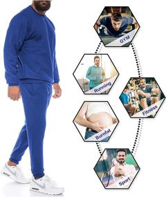 img 3 attached to COOFANDY Sweatpants Sweatshirt Athletic Trousers Sports & Fitness for Team Sports