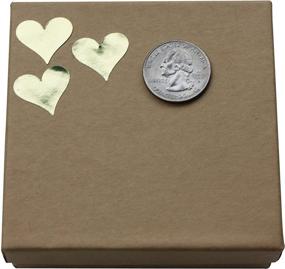 img 1 attached to 🌟 Enhance Your Crafts with Royal Green Heart Metallic Stickers - 200 Pack, 3/4 Inch Gold Embellishments Labels - Permanent Adhesive, 19MM - 5 Sheets