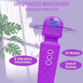 img 3 attached to 💜 Enhanced Back Mini Massager - Electric Personal Massager for Whole Body Relaxation - Rechargeable Purple Massager