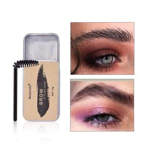 img 3 attached to Natural Eyebrow Styling Soap for Long-lasting 3D Brows - Transparent Eyebrow Wax Gel