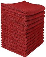 🛀 bordeaux cotton washcloths towels - set of 12 for enhanced seo logo