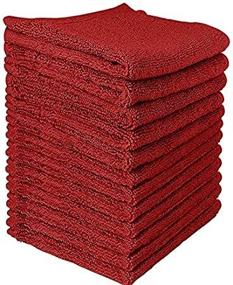 img 1 attached to 🛀 Bordeaux Cotton Washcloths Towels - Set of 12 for Enhanced SEO