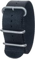 bertucci b 114 black nylon watch logo