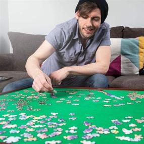 img 1 attached to 🧩 Revolutionary Square Jigsaw Puzzle Table Spinner: Enhance Your Puzzle Experience!
