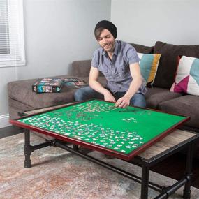 img 3 attached to 🧩 Revolutionary Square Jigsaw Puzzle Table Spinner: Enhance Your Puzzle Experience!