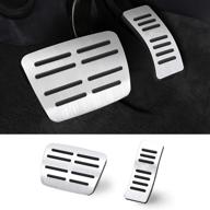 🚗 ttcr-ii pedal covers: anti-slip aluminum-alloy pads for audi a3 a4 a5 a6 a7 a8 q3 q5 q7 q8 sq5 sq7 sq8 tt ttrs and porsche macan - no drill, 2 sets (automatic) logo