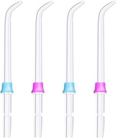 img 1 attached to 🔧 2-Pack Replacement Tips for Waterpik Dental Water Oral Irrigator - Standard Sprinkler Nozzle Accessories for Wp-100, Wp-450, Wp-250, Wp-300, Wp-660, Wp-900 by WyFun