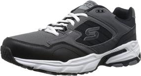 img 4 attached to 👟 Skechers Sport Stamina Oxford Sneakers in Black