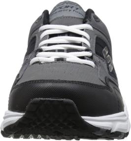 img 3 attached to 👟 Skechers Sport Stamina Oxford Sneakers in Black