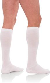 img 2 attached to Jomi Mens Compression Socks, 20-30mmHg Cotton 204 (X-Large, White) - Enhanced SEO