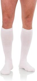 img 4 attached to Jomi Mens Compression Socks, 20-30mmHg Cotton 204 (X-Large, White) - Enhanced SEO