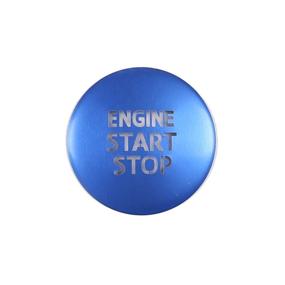 img 2 attached to 🔵 Aluminum Alloy Start Stop Button Switch Sticker Cover for Toyota Tacoma 2016-2021 - Blue Engine Car Accessory