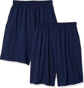 img 4 attached to Pack of 2 Jersey Shorts for Boys from Hanes