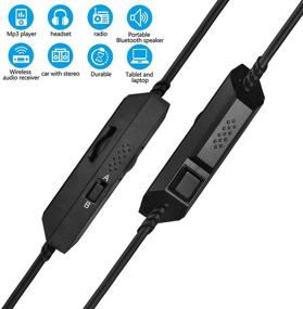 img 3 attached to 1 Meter Replacement Astro A40 A10 Cable with Inline Mute Volume Control and Mute Function | Compatible with A10/A40/A30/A50 Gaming Headsets and Xbox One PS4 Controller