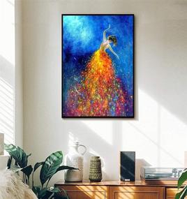 img 2 attached to 🎨 CANDYL DIY Paint by Number Beauty Girl Kit: Perfect for Kids, Adults, Students, and Beginners – Acrylic and Oil Painting Arts and Crafts for Home Wall Decoration – Beautifully Depict the Graceful Dancer – 16x20 Inch Canvas