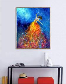 img 3 attached to 🎨 CANDYL DIY Paint by Number Beauty Girl Kit: Perfect for Kids, Adults, Students, and Beginners – Acrylic and Oil Painting Arts and Crafts for Home Wall Decoration – Beautifully Depict the Graceful Dancer – 16x20 Inch Canvas