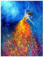 🎨 candyl diy paint by number beauty girl kit: perfect for kids, adults, students, and beginners – acrylic and oil painting arts and crafts for home wall decoration – beautifully depict the graceful dancer – 16x20 inch canvas logo