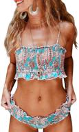 👙 stunning aleumdr womens printed strapless swimsuit - stand out in women's clothing by aleumdr logo