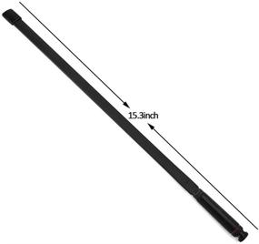 img 1 attached to 📡 HYS BNC CS Tactics Foldable Dual Band 2m/70cm Antenna Compatible with 144/430Mhz Cobra Midland Uniden Handheld/Portable BNC Radio