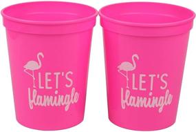 img 3 attached to 🦩 Flamingo Party Time! Get 12 Pink or White 16oz Stadium Cups, Perfect for Birthdays, Bachelorettes, and Bridal Showers!