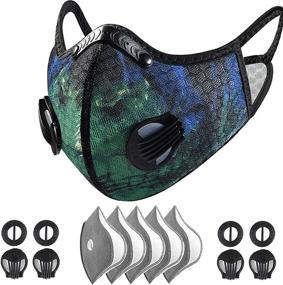 img 4 attached to Reusable Carbon Filter Dust Face Masks for Outdoor Sports - Enhance Performance with Improved SEO