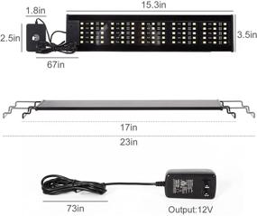 img 3 attached to 🦎 REPTI ZOO Reptile Aquarium Terrarium LED Light: Ultra-thin Day and Night Light for Optimal Reptile Habitat - 3-Color Modes, 15W LED Light Hood for 18 inch or Larger Terrariums with Reptile Plant Fish Tank