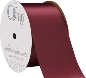 img 3 attached to Offray 916290 Double Ribbon Burgundy