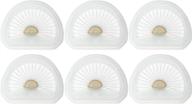 fette filter 6-pack compatible with vlpf10 black and decker hand vacuum filter and dust buster handheld vacuum - fits hlva320j00 and n575266 models - compare to part n600601 логотип