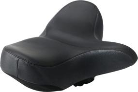 img 2 attached to 🚲 Optimal Comfort Extra Wide Bike Seat for Women and Men - Oversized Bicycle Saddle with Memory Foam Padding, Soft Waterproof Cover, Ideal for Cruiser Bikes