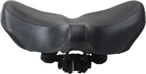 img 1 attached to 🚲 Optimal Comfort Extra Wide Bike Seat for Women and Men - Oversized Bicycle Saddle with Memory Foam Padding, Soft Waterproof Cover, Ideal for Cruiser Bikes