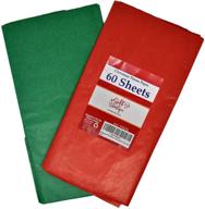 🎄 60 christmas tissue paper sheets: festive holiday crafts, wrapping, and packaging - red & green 2 solid colors - gift boutique logo