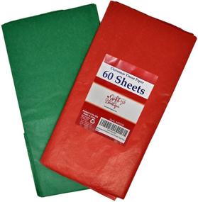 img 4 attached to 🎄 60 Christmas Tissue Paper Sheets: Festive Holiday Crafts, Wrapping, and Packaging - Red & Green 2 Solid Colors - Gift Boutique