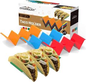 img 4 attached to 🌮 Enhanced Charmount Taco Holder Stand: Securely Holds Tacos with Ease