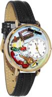 whimsical watches u0610006 realtor leather logo